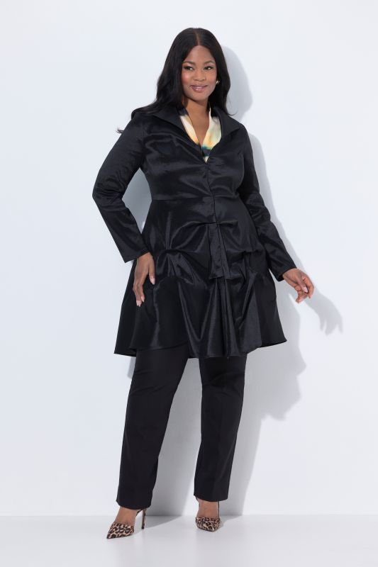 Pleated Peplum Jacket