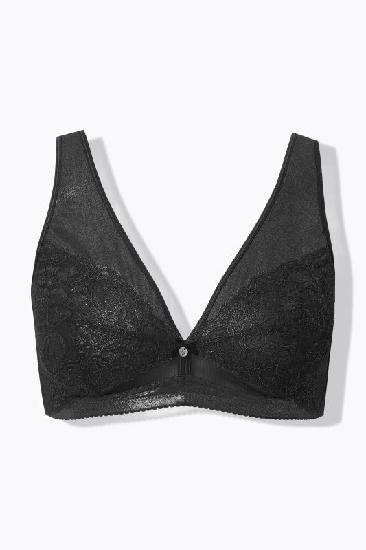 Сутиен с дантела и метални детайли