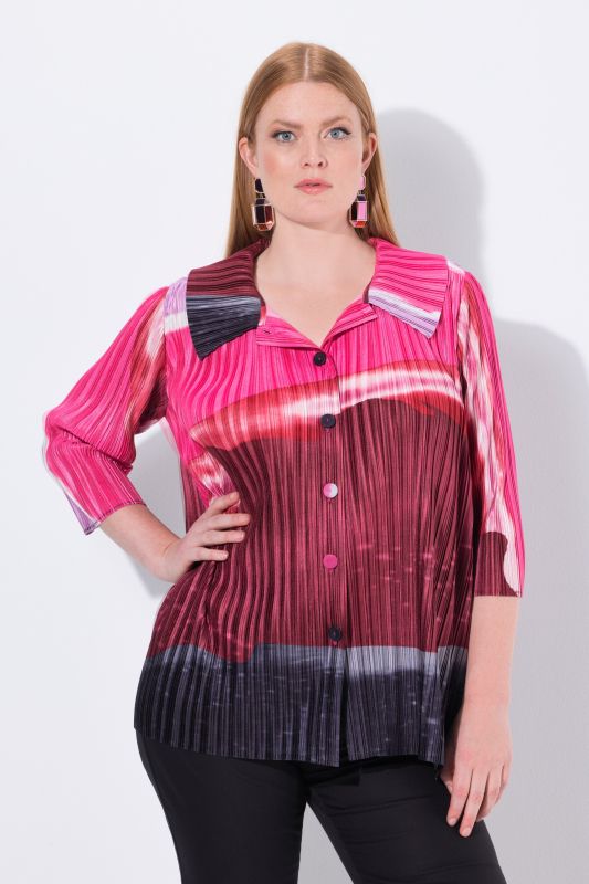 Риза плисирана с райета