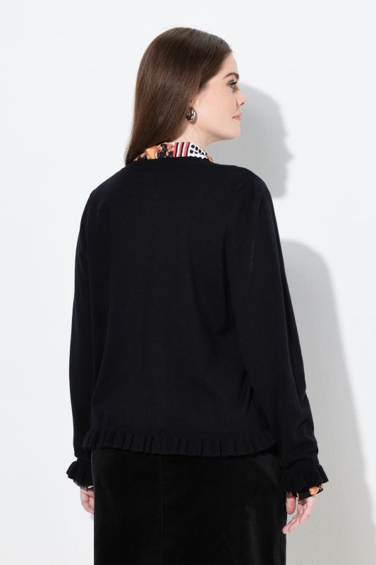 Жилетка с къдрави акценти