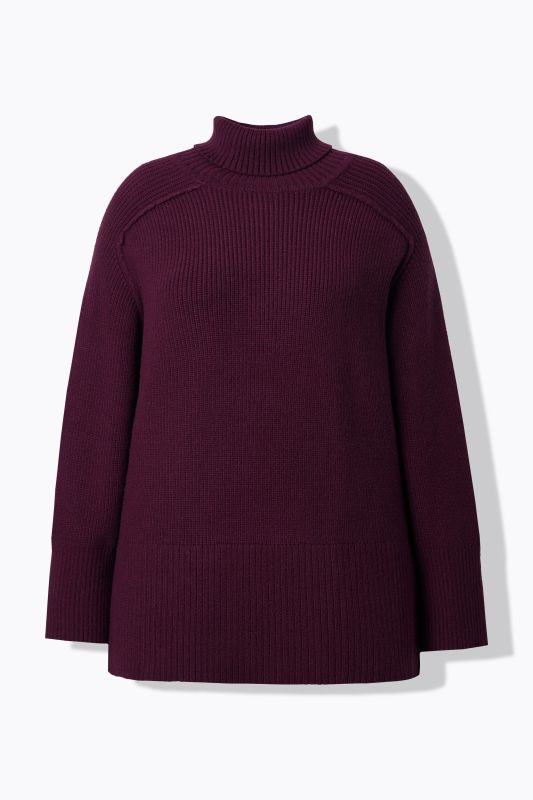 Пуловер с висока яка