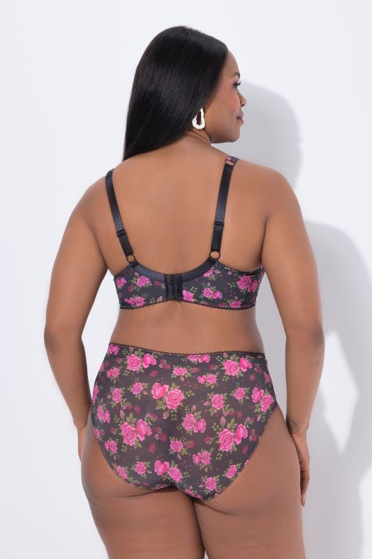 Сутиен с принт на рози