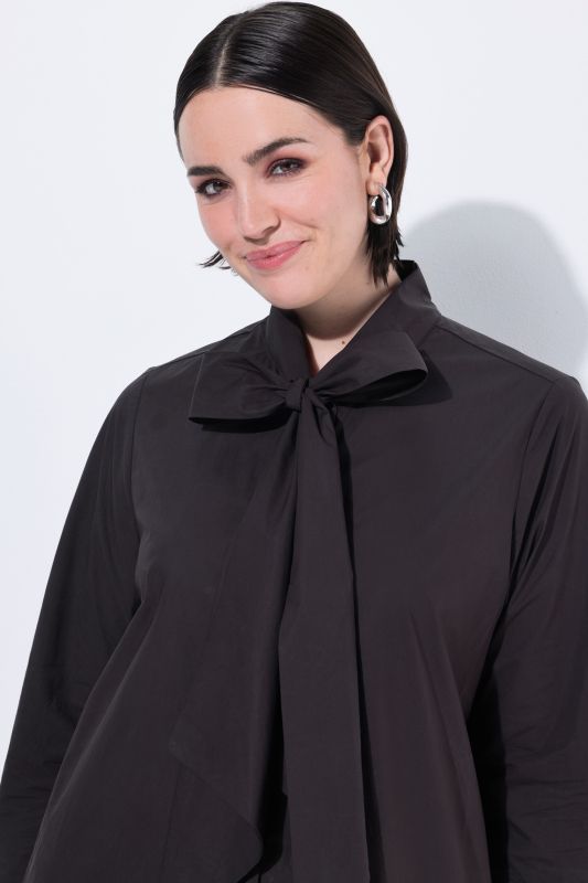 Риза с дълги ръкави и панделка