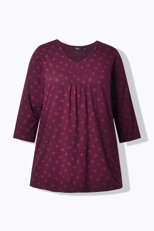 Тениска с принт на цветя