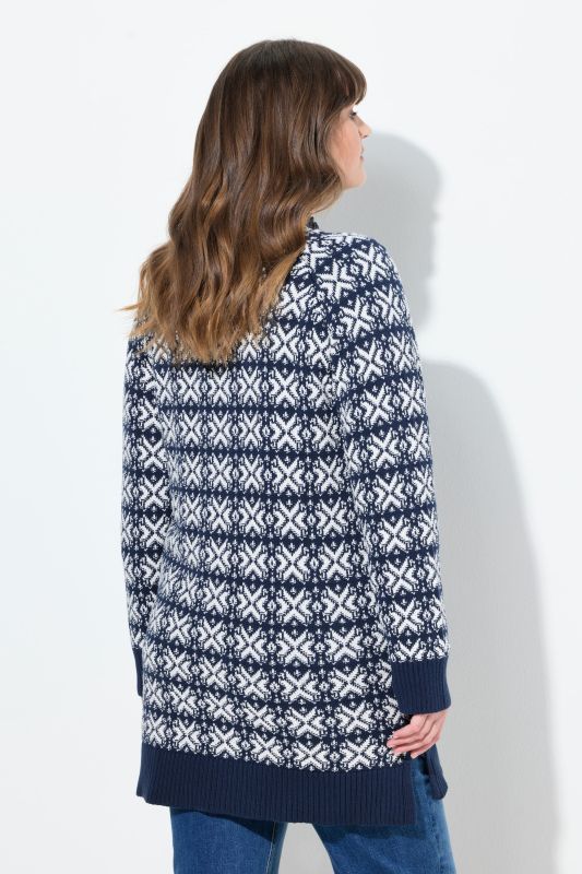 Жилетка с геометрични снежинки