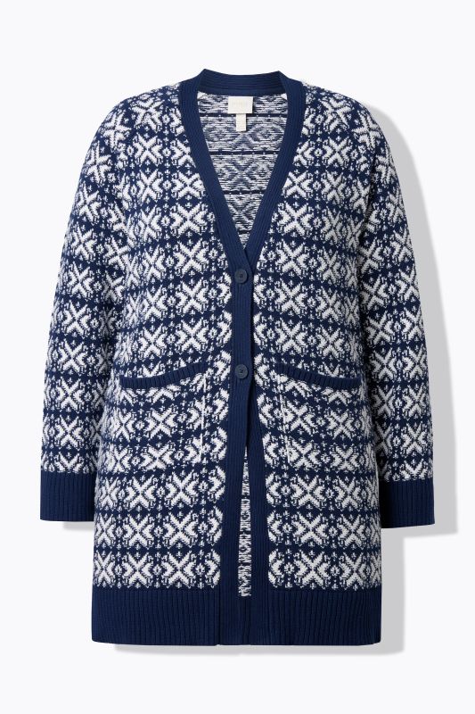 Жилетка с геометрични снежинки