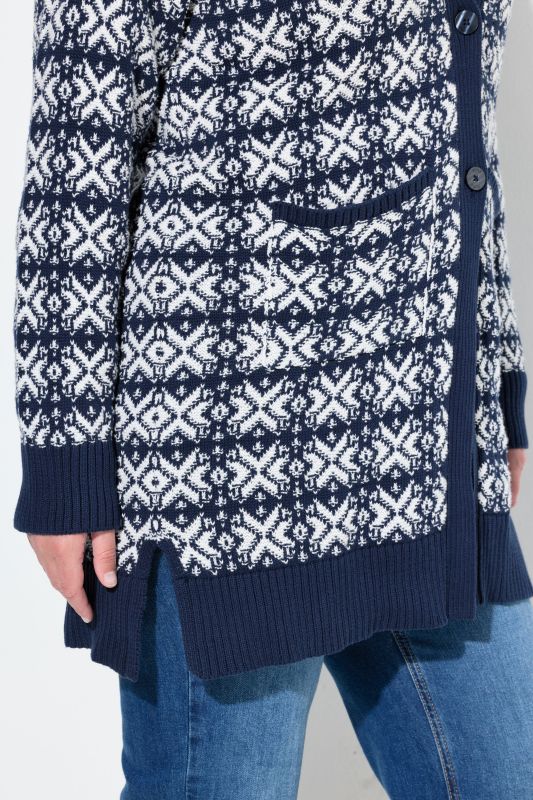 Жилетка с геометрични снежинки