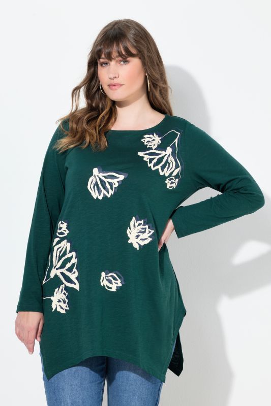 Тениска с флорален принт