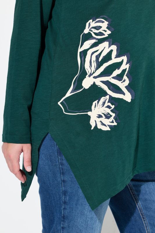 Тениска с флорален принт