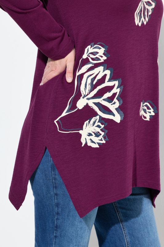 Тениска с флорален принт