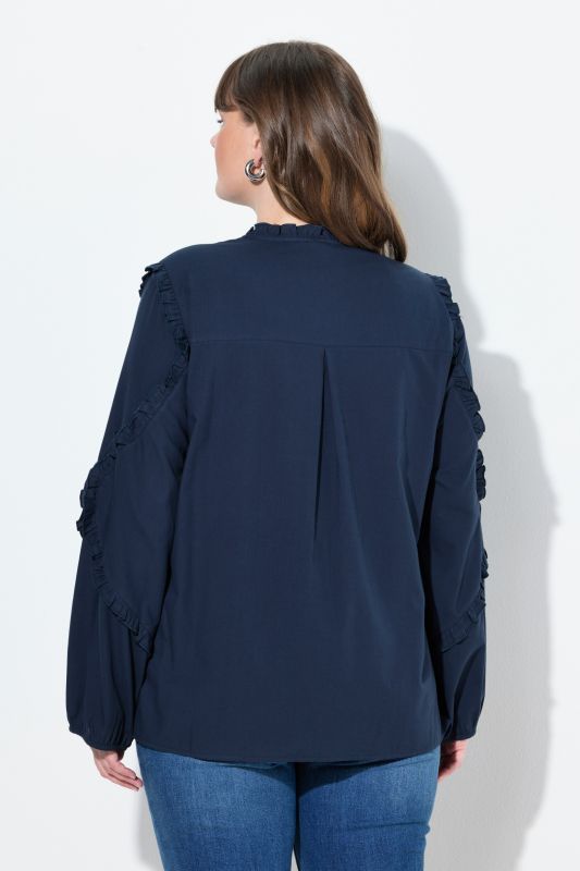 Туника с къдрав акцент