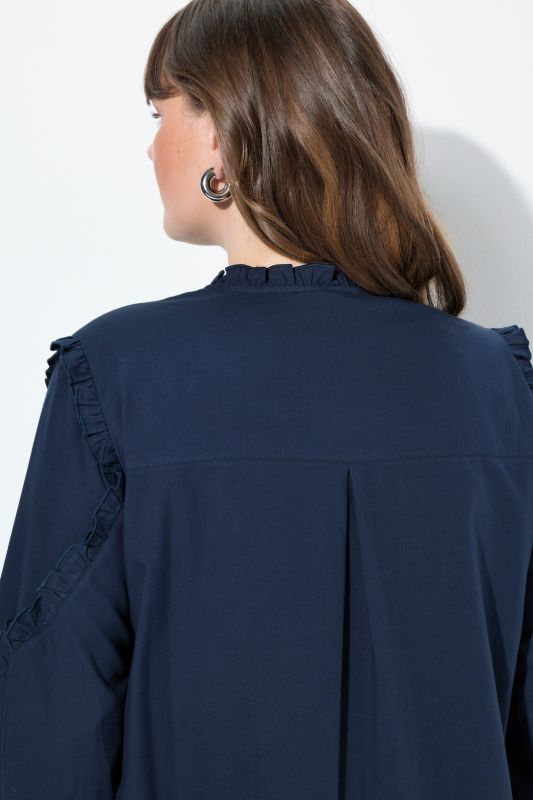 Туника с къдрав акцент