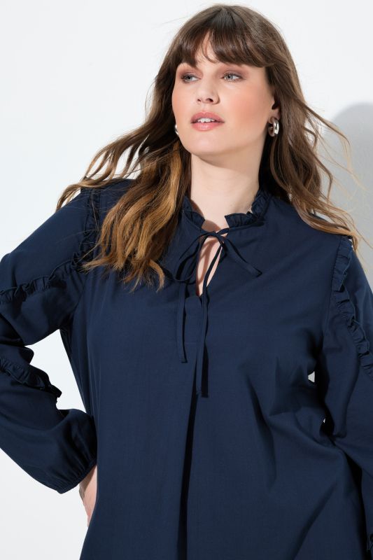 Туника с къдрав акцент