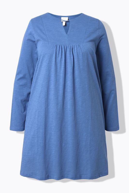 Туника памучна с лентов акцент