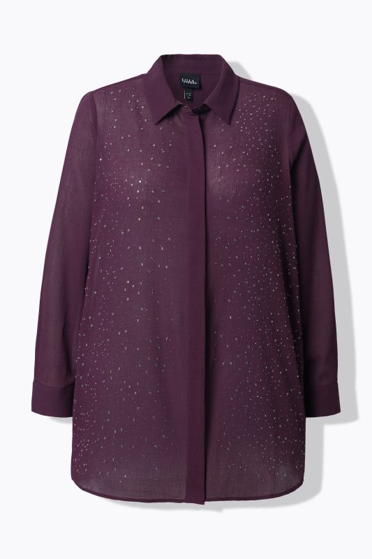 Риза с бляскави камъчета