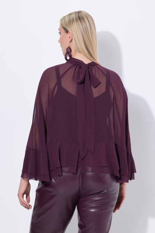 Блуза с шифон и креп