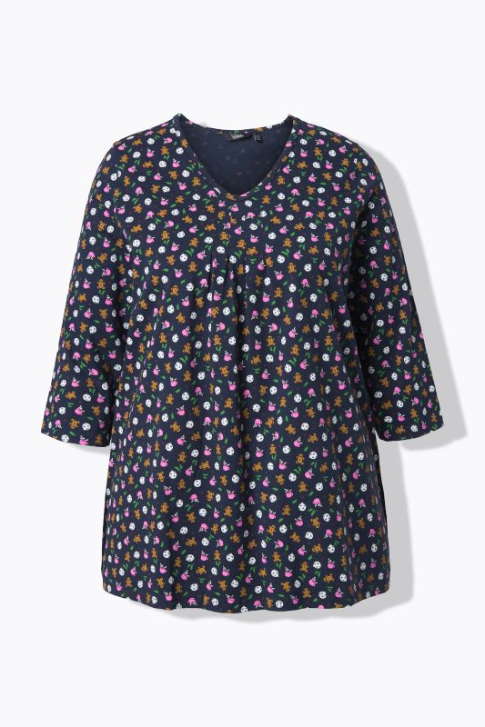 Тениска с принт на джинджифилово човече