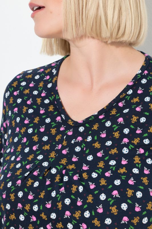 Тениска с принт на джинджифилово човече