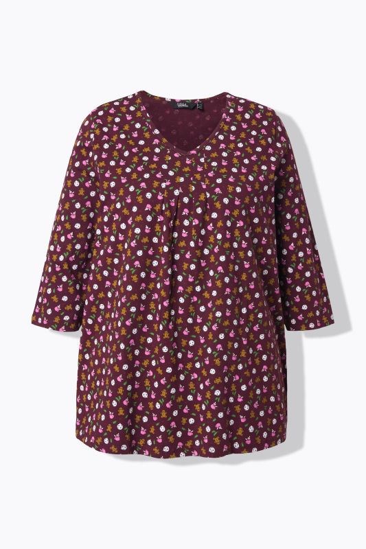 Тениска с принт на джинджифилово човече