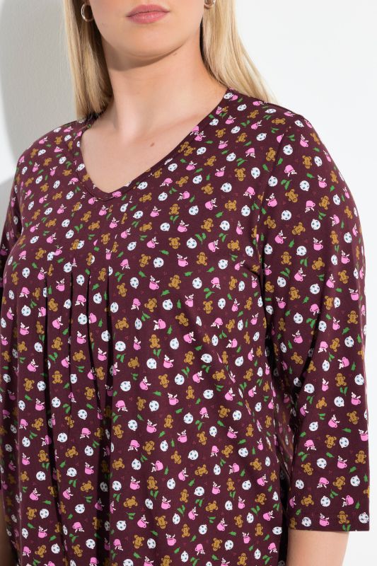 Тениска с принт на джинджифилово човече