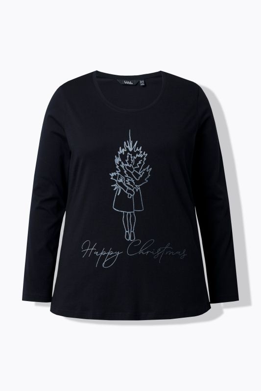 Тениска коледна с принт