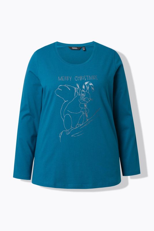 Тениска коледна с принт