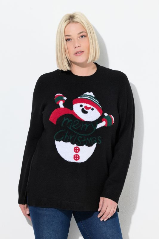 Пуловер с коледен мотив