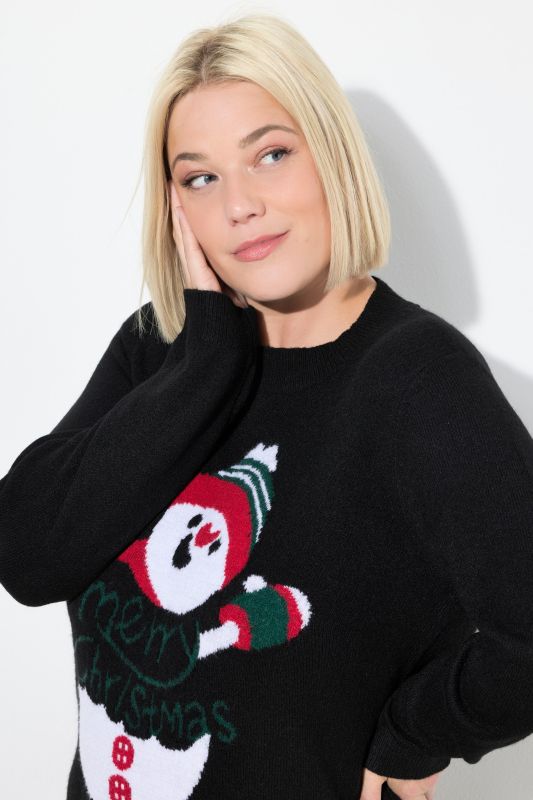 Пуловер с коледен мотив
