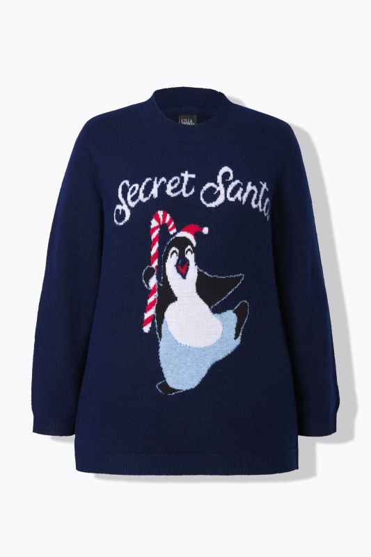 Пуловер с коледен мотив