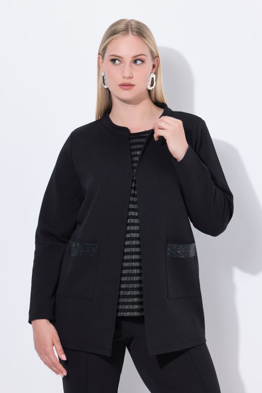 Сако с декоративни камъчета