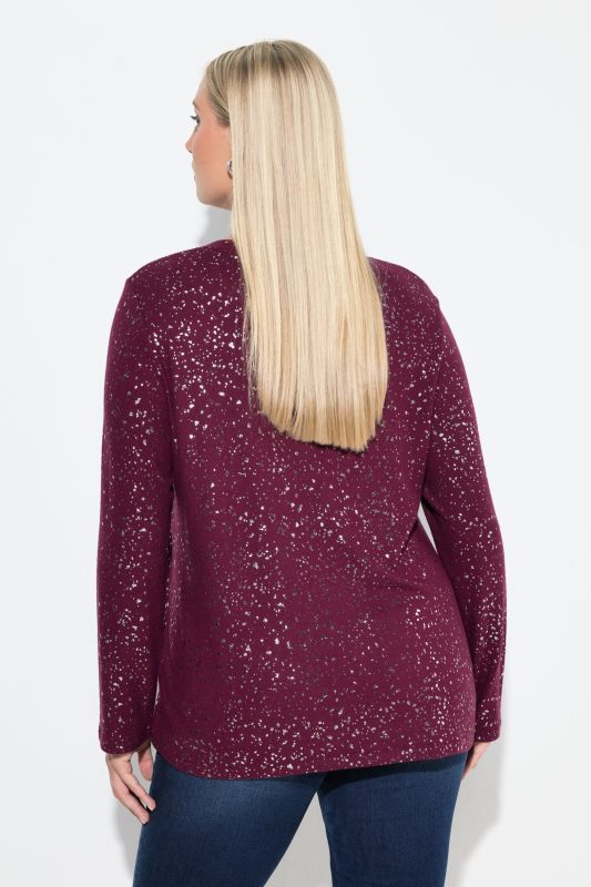 Суитчър с метални снежинки