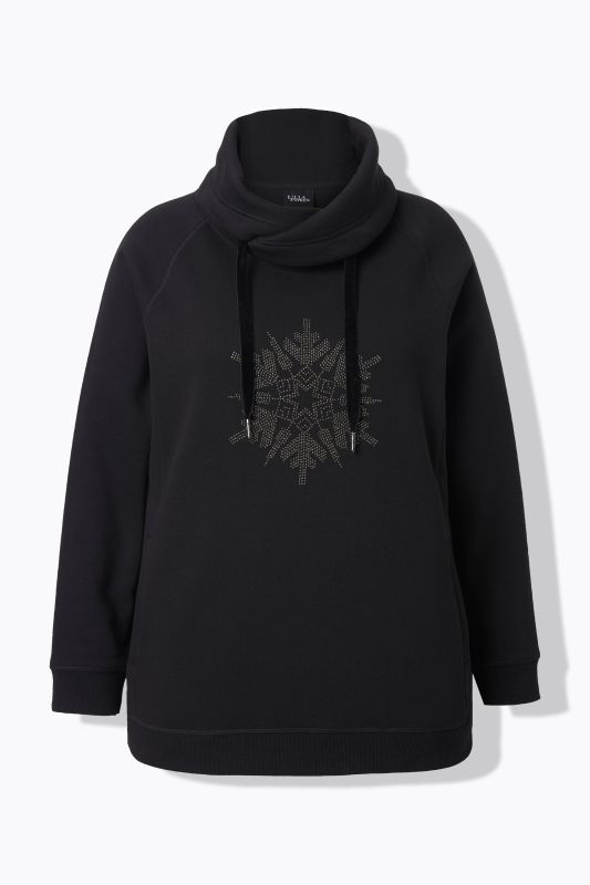 Суитчър с бляскави снежинки