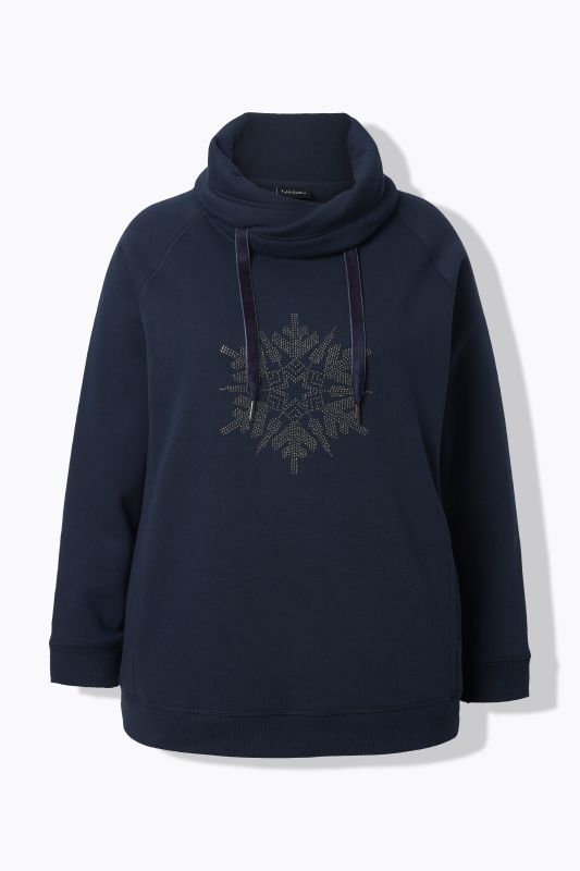 Суитчър с бляскави снежинки