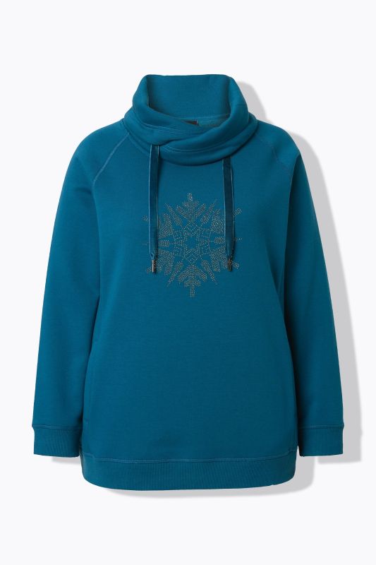 Суитчър с бляскави снежинки