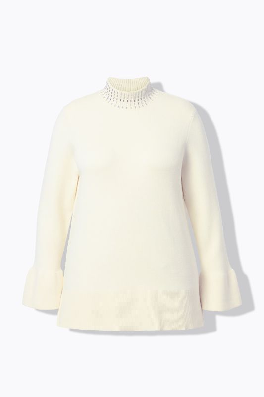 Пуловер с висока яка