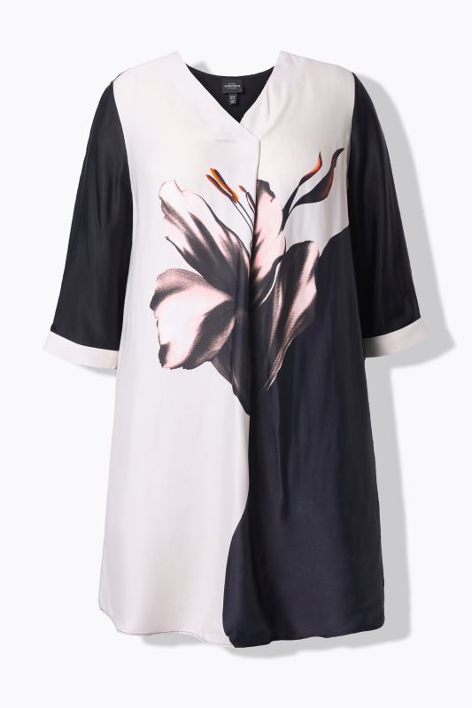 Туника с принт на лилии