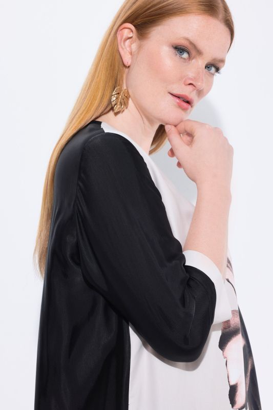 Туника с принт на лилии