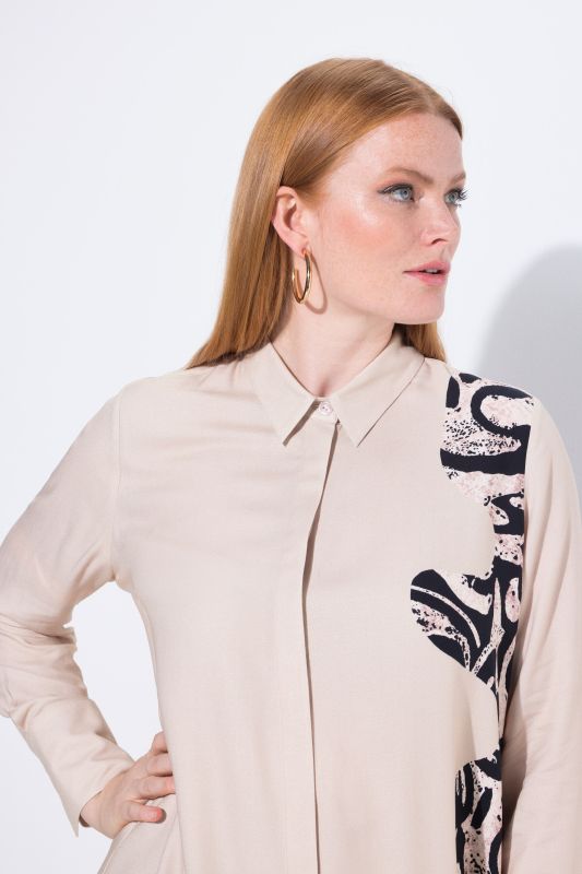 Риза с графични мотиви