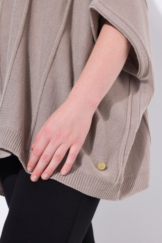 Пончо от рипсена плетка