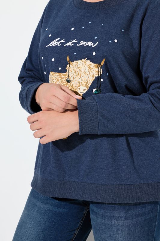 Суитчър със снежен принт