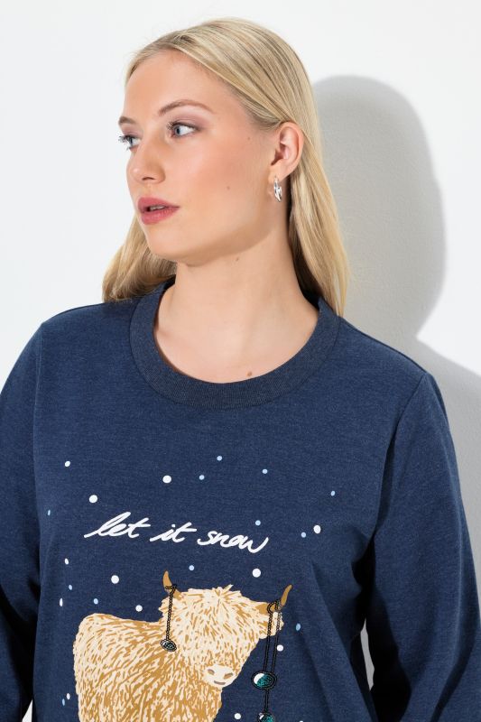 Суитчър със снежен принт