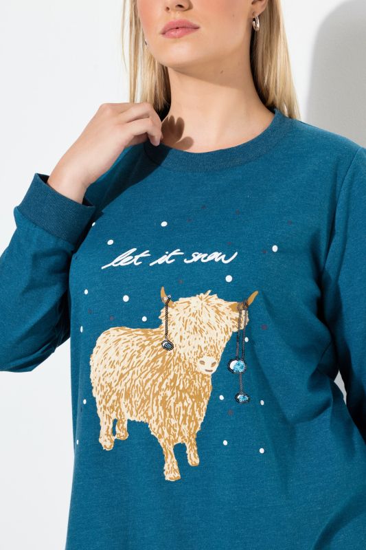 Суитчър със снежен принт