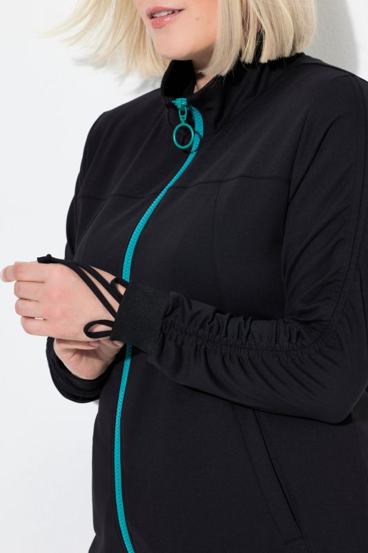 Яке с контрастен цип