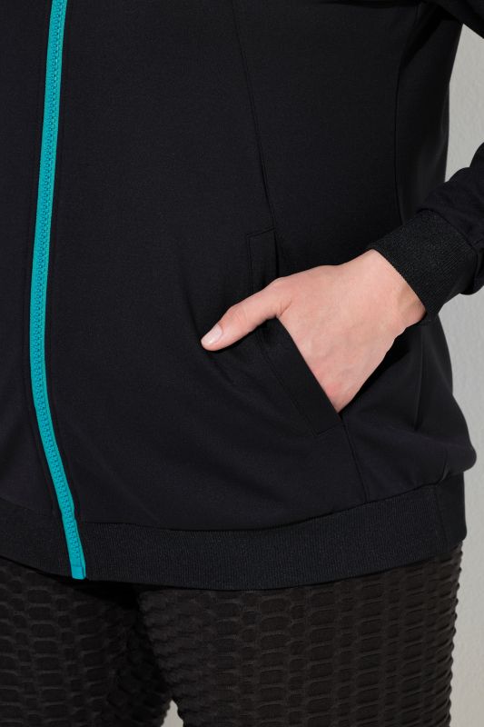 Яке с контрастен цип