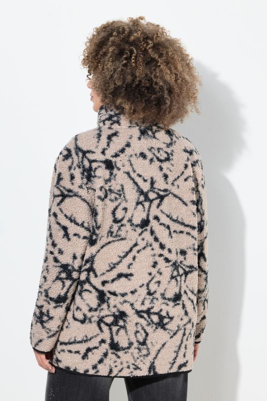 Яке с мраморен принт