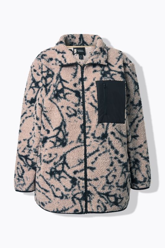 Яке с мраморен принт