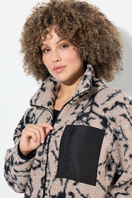 Яке с мраморен принт