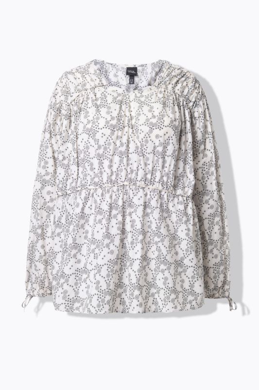 Блуза с принт на точки