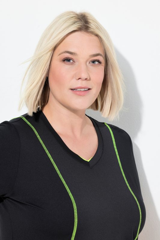 Тениска с неонови шевове