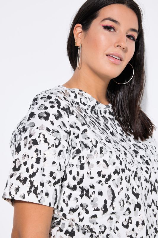 Тениска с леопардов принт